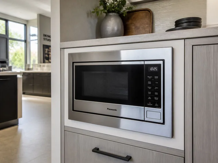 Built-in Panasonic microwave